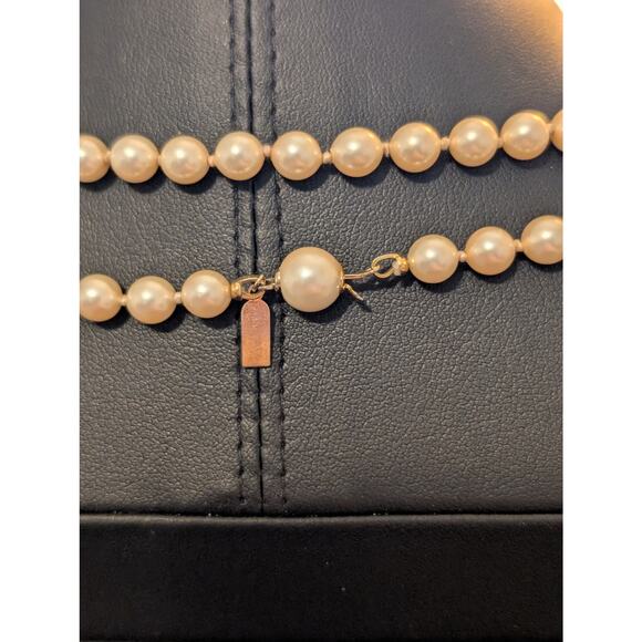 Vintage Marvella 5mm 34" Single Strand Faux Pearl Necklace - Picture 3 of 6